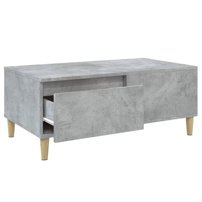 Sohvapöytä betoninharmaa 90x50x36,5 cm tekninen puu