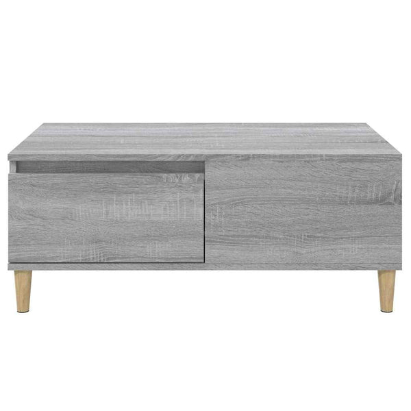 Sohvapöytä harmaa Sonoma 90x50x36,5 cm tekninen puu