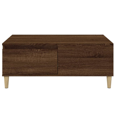 Sohvapöytä ruskea tammi 90x50x36,5 cm tekninen puu