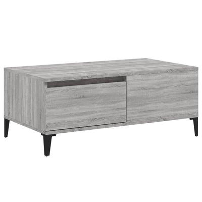 Sohvapöytä harmaa Sonoma 90x50x36,5 cm tekninen puu