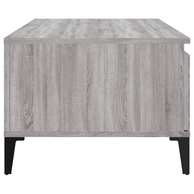 Sohvapöytä harmaa Sonoma 90x50x36,5 cm tekninen puu