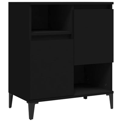 Senkki musta 60x35x70 cm tekninen puu