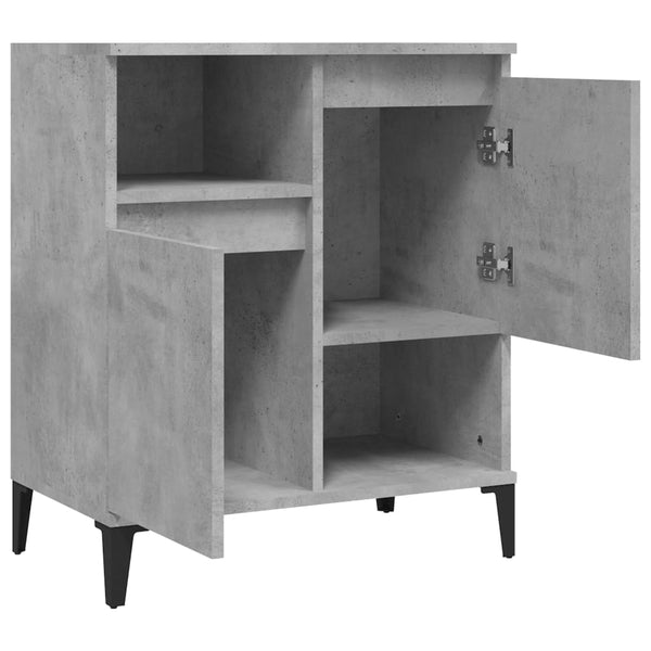 Betoninharmaa senkki Bell 60x35x70cm (puinen)