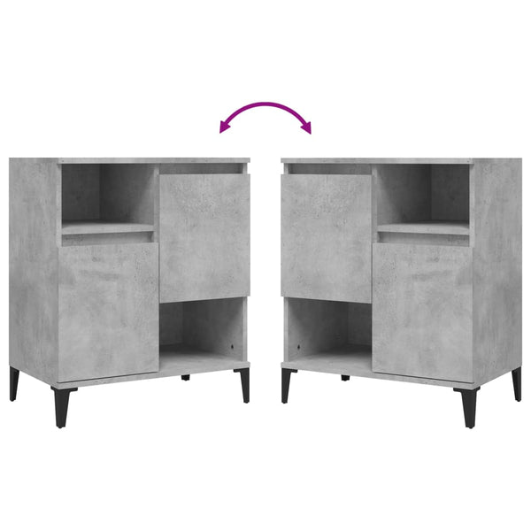 Betoninharmaa senkki Bell 60x35x70cm (puinen)