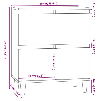 Senkki musta 60x35x70 cm tekninen puu