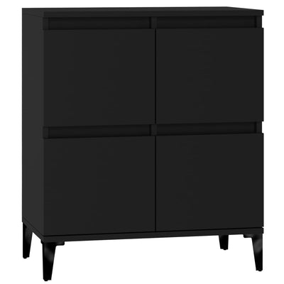 Senkki musta 60x35x70 cm tekninen puu