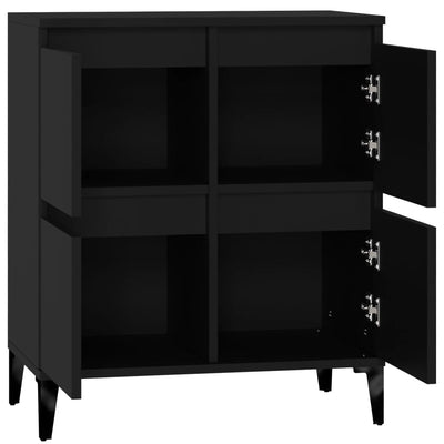 Senkki musta 60x35x70 cm tekninen puu