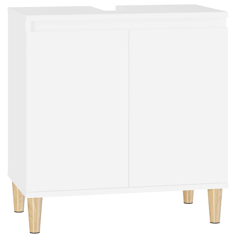 Valkoinen pesuallaskaappi Ortansia 58x33x60cm (puinen)