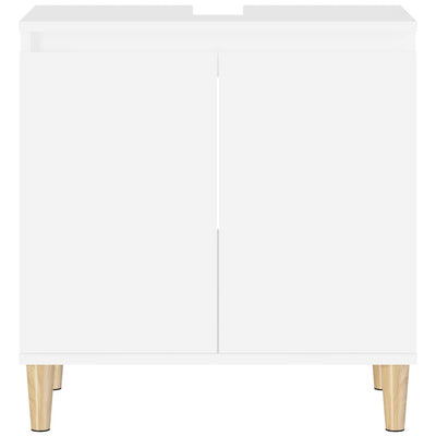 Pesuallaskaappi valkoinen 58x33x60 cm tekninen puu