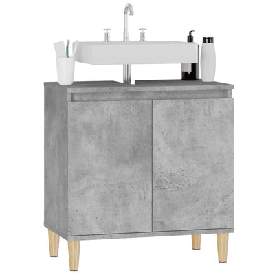 Pesuallaskaappi betoninharmaa 58x33x60 cm tekninen puu