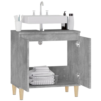 Pesuallaskaappi betoninharmaa 58x33x60 cm tekninen puu