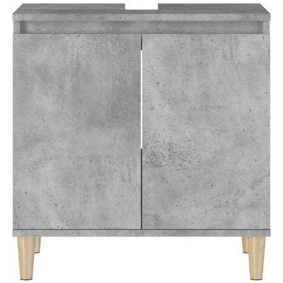 Pesuallaskaappi betoninharmaa 58x33x60 cm tekninen puu