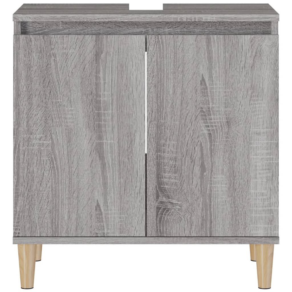 Harmaa pesuallaskaappi Ortansia 58x33x60cm (puinen)