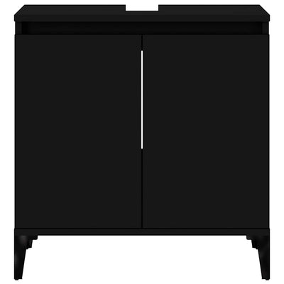 Musta pesuallaskaappi Francoise 58x33x60cm (puinen)