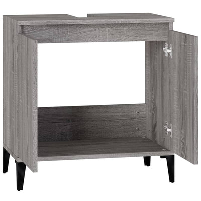 Pesuallaskaappi harmaa Sonoma 58x33x60 cm tekninen puu