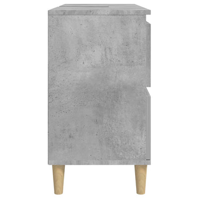 Pesuallaskaappi betoninharmaa 80x33x60 cm tekninen puu