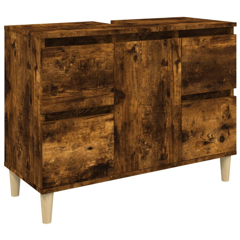 Savutammi pesuallaskaappi Josa 80x33x60cm (puinen)