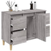 Pesuallaskaappi harmaa Sonoma 80x33x60 cm tekninen puu