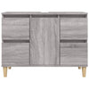 Pesuallaskaappi harmaa Sonoma 80x33x60 cm tekninen puu