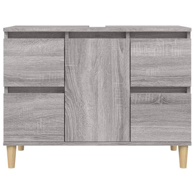 Pesuallaskaappi harmaa Sonoma 80x33x60 cm tekninen puu