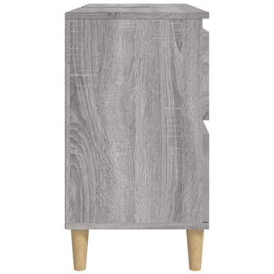 Pesuallaskaappi harmaa Sonoma 80x33x60 cm tekninen puu