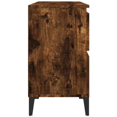 Pesuallaskaappi savutammi 80x33x60 cm tekninen puu