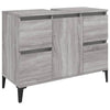 Pesuallaskaappi harmaa Sonoma 80x33x60 cm tekninen puu