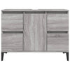 Pesuallaskaappi harmaa Sonoma 80x33x60 cm tekninen puu