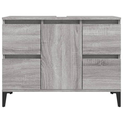 Pesuallaskaappi harmaa Sonoma 80x33x60 cm tekninen puu