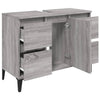 Pesuallaskaappi harmaa Sonoma 80x33x60 cm tekninen puu