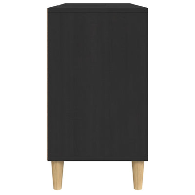 Musta pesuallaskaappi Gurghiu 80x33x60cm (puinen)