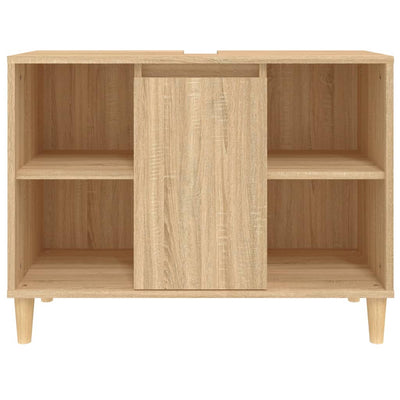 Pesuallaskaappi Sonoma-tammi 80x33x60 cm tekninen puu