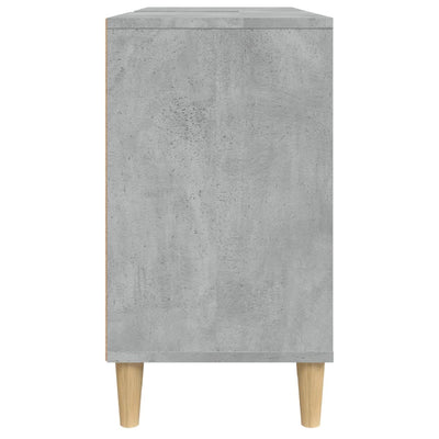 Pesuallaskaappi betoninharmaa 80x33x60 cm tekninen puu