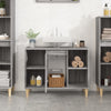 Pesuallaskaappi harmaa Sonoma 80x33x60 cm tekninen puu