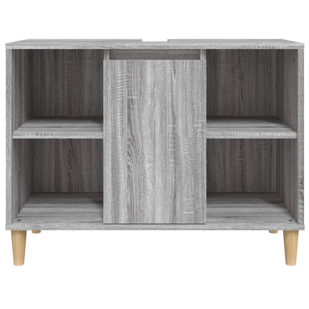 Harmaa pesuallaskaappi Gurghiu 80x33x60cm (puinen)
