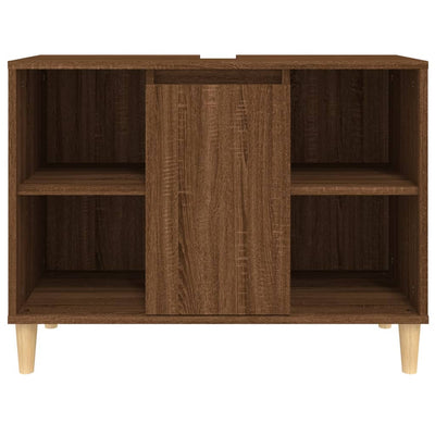 Pesuallaskaappi ruskea tammi 80x33x60 cm tekninen puu