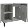 Pesuallaskaappi betoninharmaa 80x33x60 cm tekninen puu