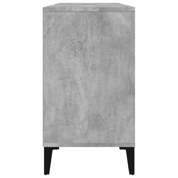 Pesuallaskaappi betoninharmaa 80x33x60 cm tekninen puu