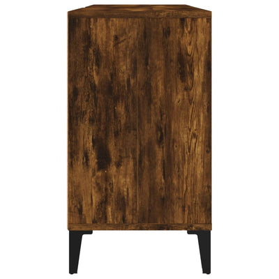 Pesuallaskaappi savutammi 80x33x60 cm tekninen puu