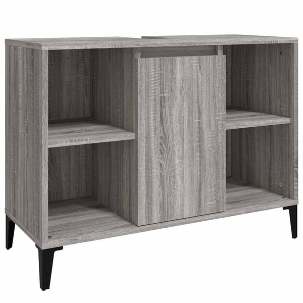 Pesuallaskaappi harmaa Sonoma 80x33x60 cm tekninen puu