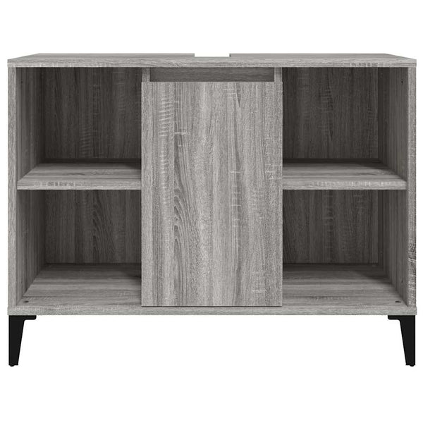 Pesuallaskaappi harmaa Sonoma 80x33x60 cm tekninen puu