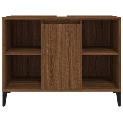 Pesuallaskaappi ruskea tammi 80x33x60 cm tekninen puu