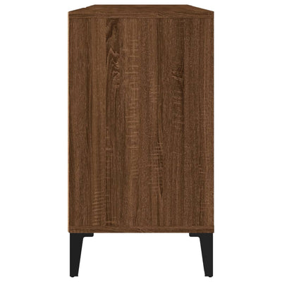 Pesuallaskaappi ruskea tammi 80x33x60 cm tekninen puu