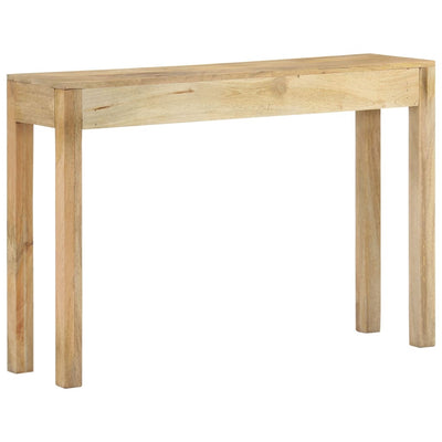 Konsolipöytä 110x30x75 cm täysi valkaistu mangopuu