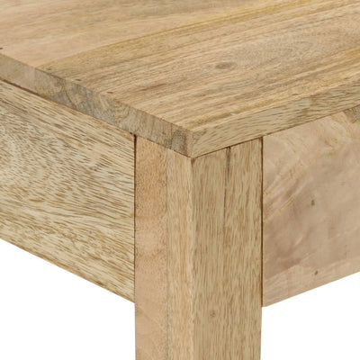Konsolipöytä 110x30x75 cm täysi valkaistu mangopuu