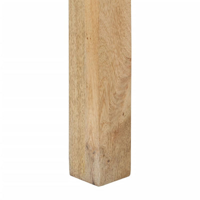 Konsolipöytä 110x30x75 cm täysi valkaistu mangopuu