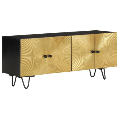 TV-taso 110x30x45 cm täysi mangopuu