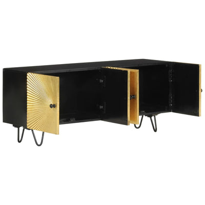TV-taso 110x30x45 cm täysi mangopuu