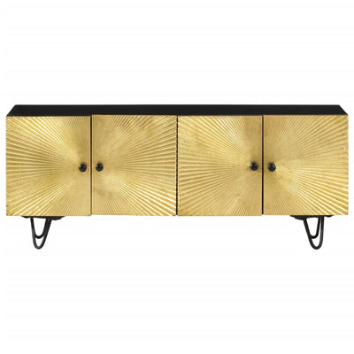 TV-taso 110x30x45 cm täysi mangopuu