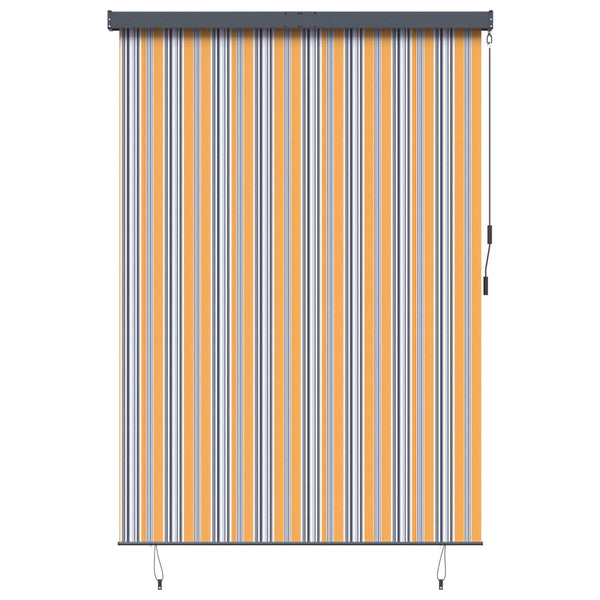 Rullaverho Keltainen ja Sininen 180 x 250 cm Kangas ja Alumiini